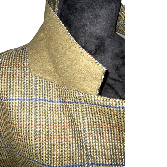 VINTAGE DAKS PURE NEW WOOL 3 BUTTON BLAZER JACKET SZ T42 - Picture 13 of 16